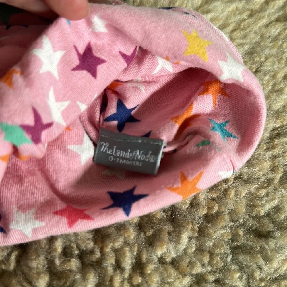 Kyte baby the land of nod L’ovedbaby girl infant hat knot newborn pink